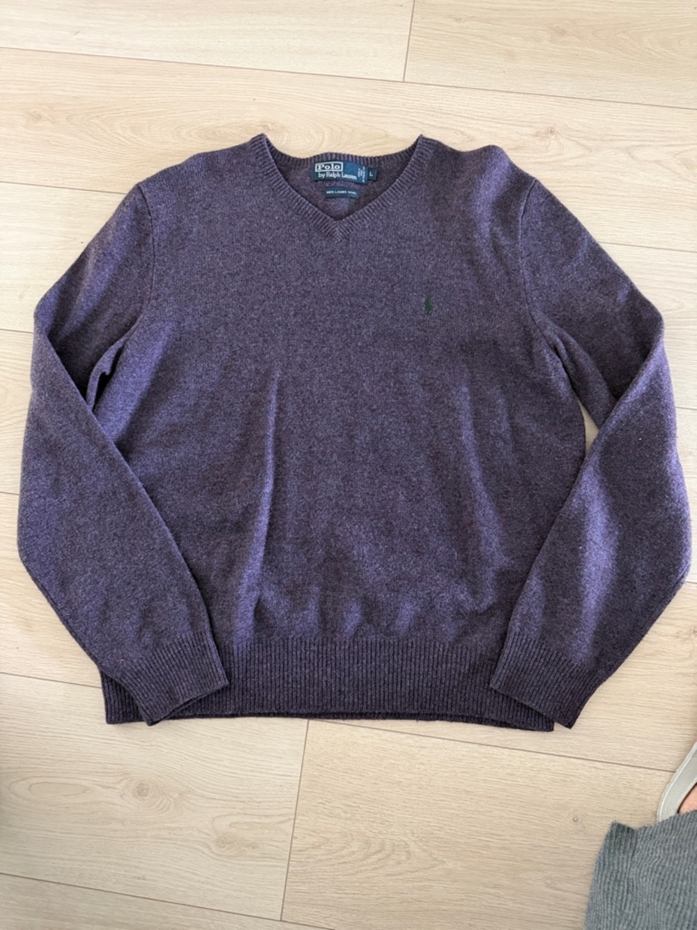 Polo by Ralph Lauren Men's V-Neck Sweater - Deep Purple